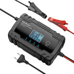 Qoltec Inteligentna mikroprocesorowa ładowarka 12V 8A | 24V 4A| Prostownik do akumulatora z funkcją naprawy - 5