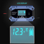 Qoltec Inteligentna ładowarka do  akumulatora STD AGM GEL LiFePO4 |  Prostownik z funkcją naprawy |12-24V |10A |  LCD | 9 - stopniowe ładowanie - 6