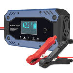 Qoltec Inteligentna ładowarka do  akumulatora STD AGM GEL LiFePO4 |  Prostownik z funkcją naprawy |12-24V |10A |  LCD | 9 - stopniowe ładowanie - 2