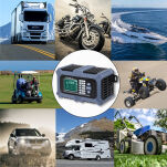 Qoltec Inteligentna mikroprocesorowa  ładowarka z testerem baterii i funkcją naprawy  12V | 6A | LCD - 7