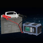 Qoltec Inteligentna mikroprocesorowa  ładowarka z testerem baterii i funkcją naprawy  12V | 6A | LCD - 8