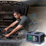 Qoltec Inteligentna mikroprocesorowa  ładowarka z testerem baterii i funkcją naprawy  12V | 6A | LCD - 9