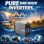 Qoltec Przetwornica napięcia | 1500W | 3000W | 12V na 230V | Czysty Sinus | USB |LiFePO4