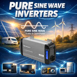 Qoltec Przetwornica napięcia | 1000W | 2000W | 12V na 230V | Czysty Sinus | USB |LiFePO4