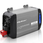 Qoltec Przetwornica napięcia | 500W | 1000W | 12V na 230V | Czysty Sinus | USB |LiFePO4