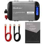 Qoltec Przetwornica napięcia | 500W | 1000W | 12V na 230V | Czysty Sinus | USB |LiFePO4